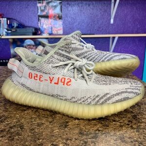 Adidas Yeezy Boost 350 V2 Blue Tint 2017 Release B37571 Men Size 9 No Box Insole